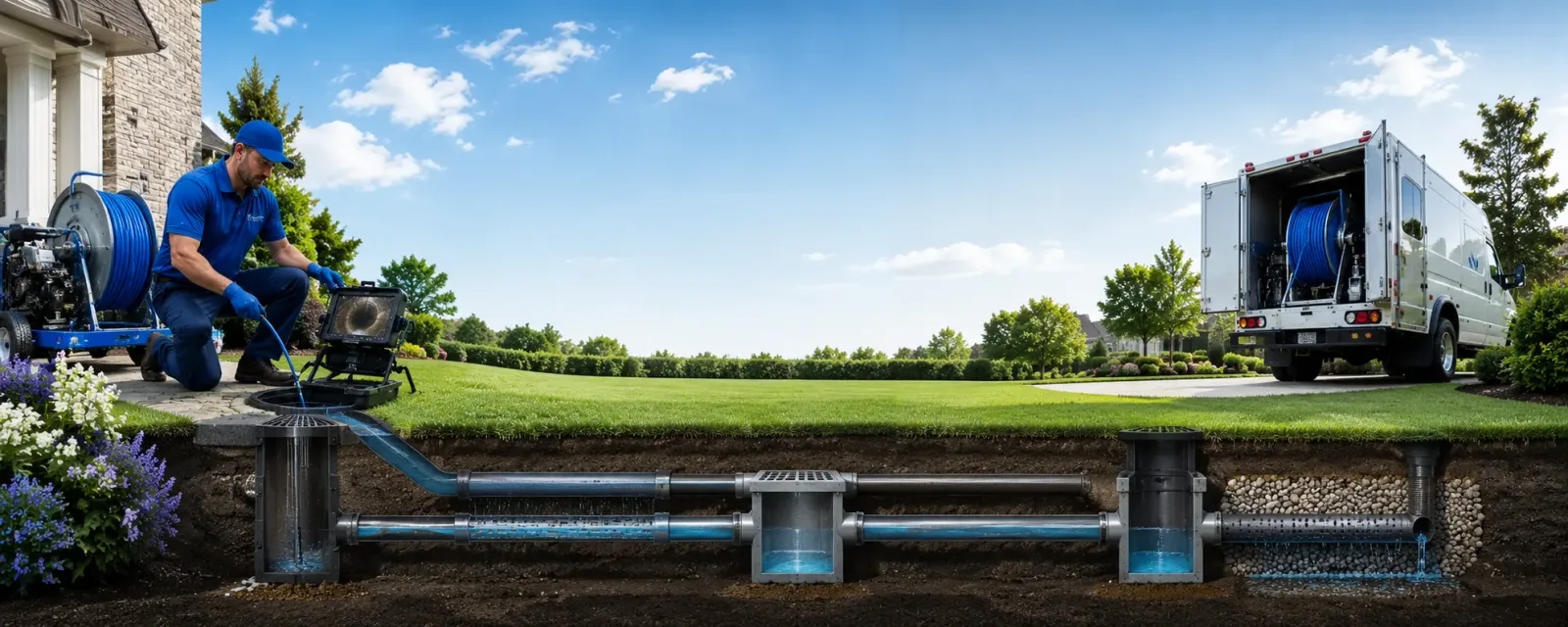 Outdoor drain cleaning information for Leisenring, PA